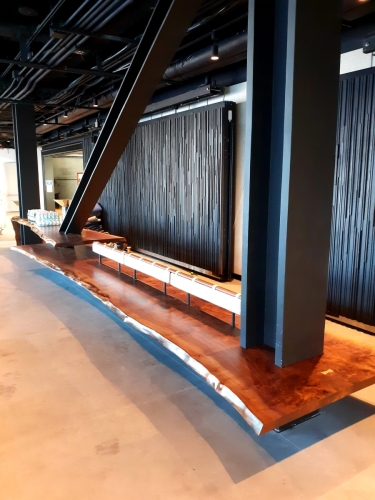 Houshco Black Walnut Slab Bench and Bartop 1