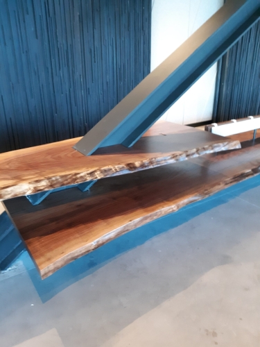 Houshco Black Walnut Slab Bench and Bartop 3