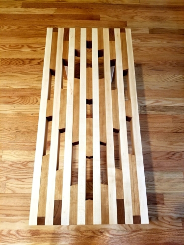 Maple and Cherry Bench 3a