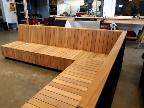 Terraform Teak Chaise Lounge 1